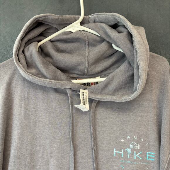 Techstyles Kauai Hawaii Hike Hoodie XL NWT Weathered Gray Hike Outdoors Cozy - Picture 3 of 10